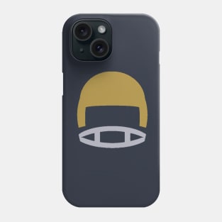 Retro Golden Football Helmet Phone Case