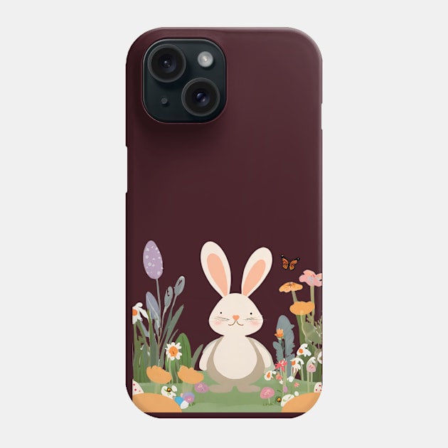 Blooming Bonanza: Bunny's Easter Phone Case by BencDesignStudio