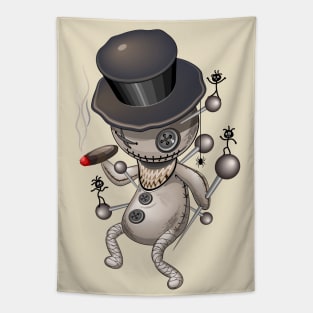 Voodoo Doll Spooky Dancing Character Tapestry