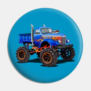 Cartoon monster truck Pin