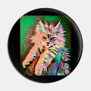 Iridescent Lynx Cub Pin