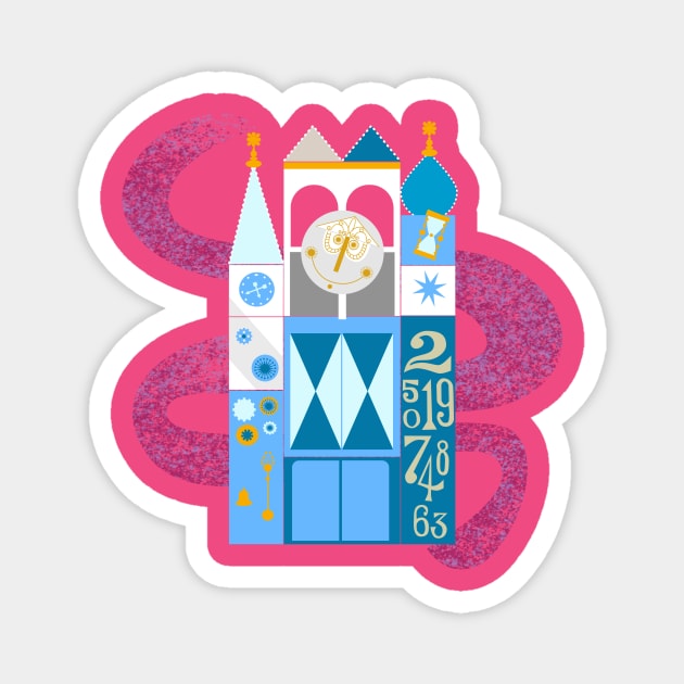 It’s a Small World Clock Magnet by GoodOneWah