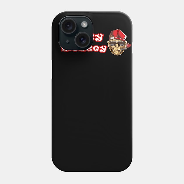 Rapper funky monkey Phone Case by Graphic designs by funky