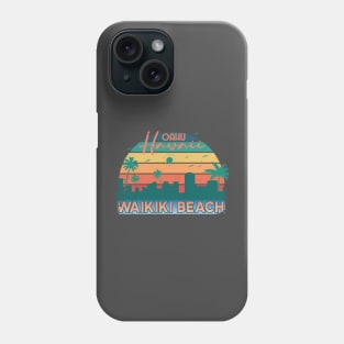 Oahu Waikiki Beach Phone Case