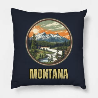 Montana State USA Pillow