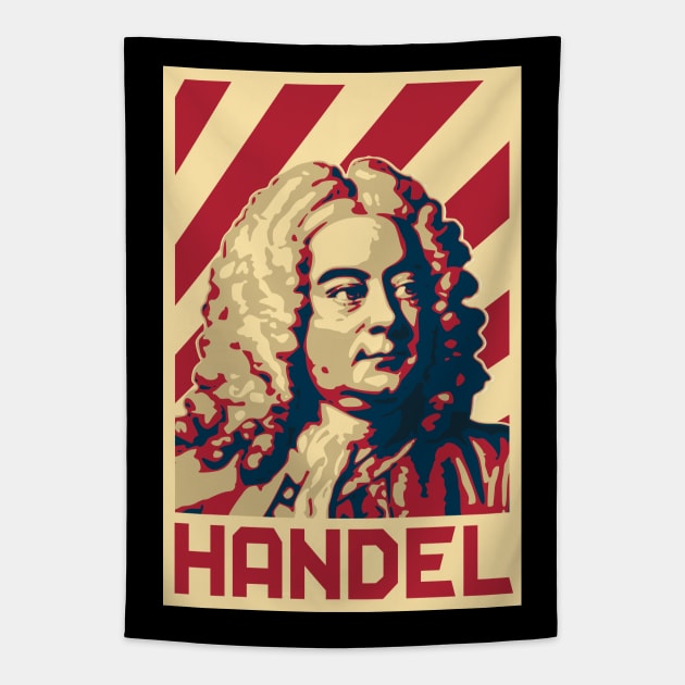 Handel Retro Tapestry by Nerd_art