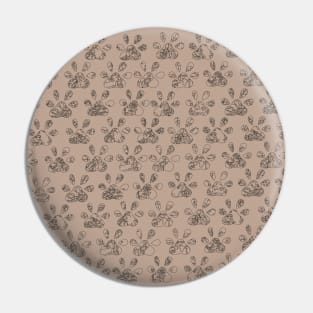 Paw Print Design Pin