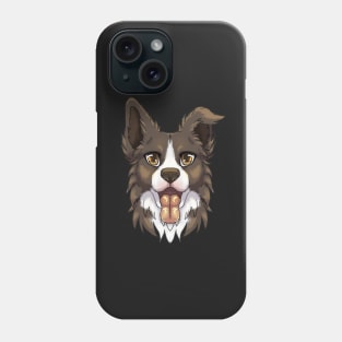 Brown/Lilac Border Collie Phone Case