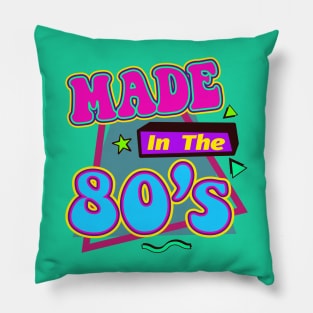 Made in the 80s Retro Vintage Style Pillow