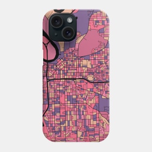 Montgomery Map Pattern in Purple & Pink Phone Case