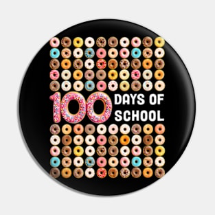 100Th Day Of School Teacher Kids 100 Days Donuts Pin