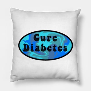 Cure Diabetes Retro Pillow