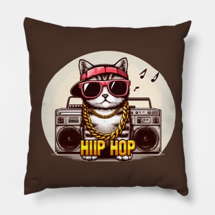 Hip Hop Kitten Pillow