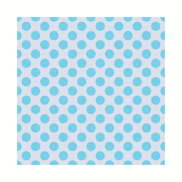 Pastel Blue Dots Pattern on a Gray Background by CoastalDesignStudios