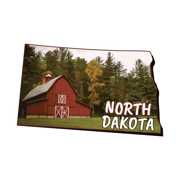 North Dakota state,North Dakota gift, North Dakota home by Anodyle