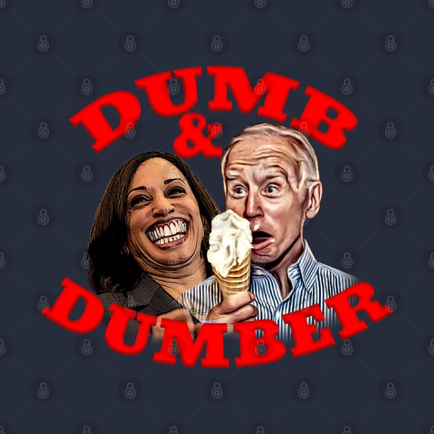 Biden & Harris DUMB AND DUMBER Cartoon by Roly Poly Roundabout