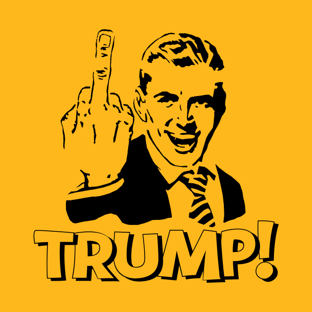 MIDDLE FINGER TRUMP POLITICALLY INCORRECT by FREE SPEECH SHOP