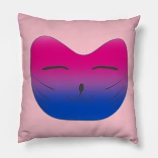 Pride Cat Bisexual Bi Pillow
