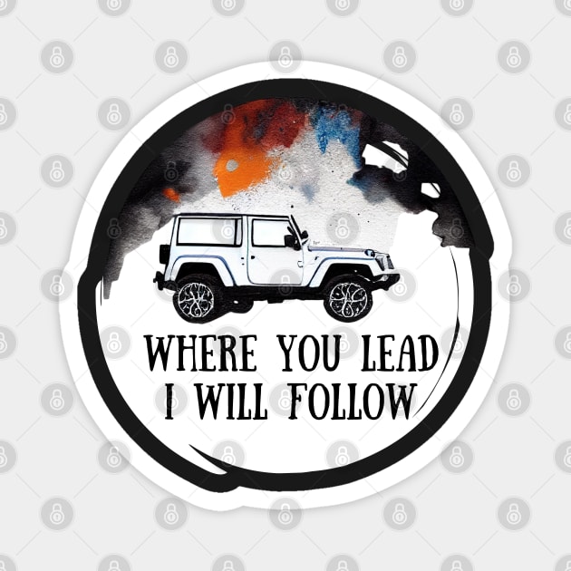 The Girls Car - Where You Lead I Will Follow III - Gilmore Magnet by Fenay-Designs