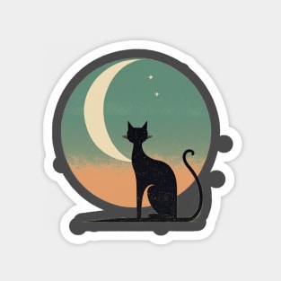 Modern Cat and the Moon Magnet