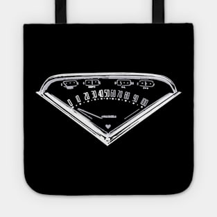 Chrome 1950s speedometer Tote