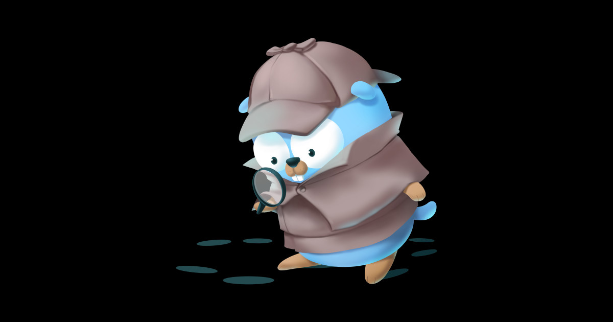Golang Gopher Detective - Golang - Sticker | TeePublic
