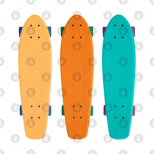 Colorful Skateboards by SandraKC