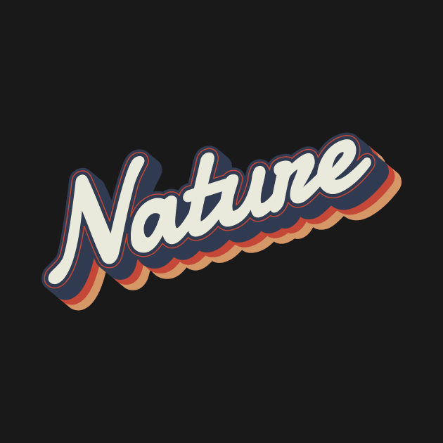 70S RETRO  vintage QUOTE LETTERING text base NATURE by Midoart