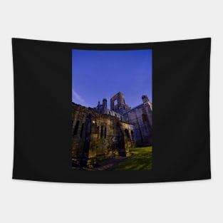 Kirkstall Abbey 4258-A Cistercian monastery Leeds West Yorkshire Night After   Dark Photography Tapestry