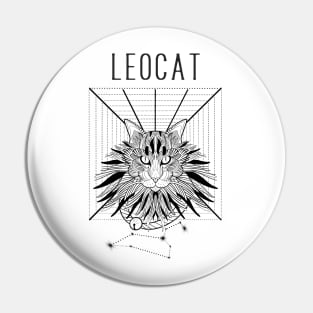 A zodiac cattery: Leo - leocat Pin