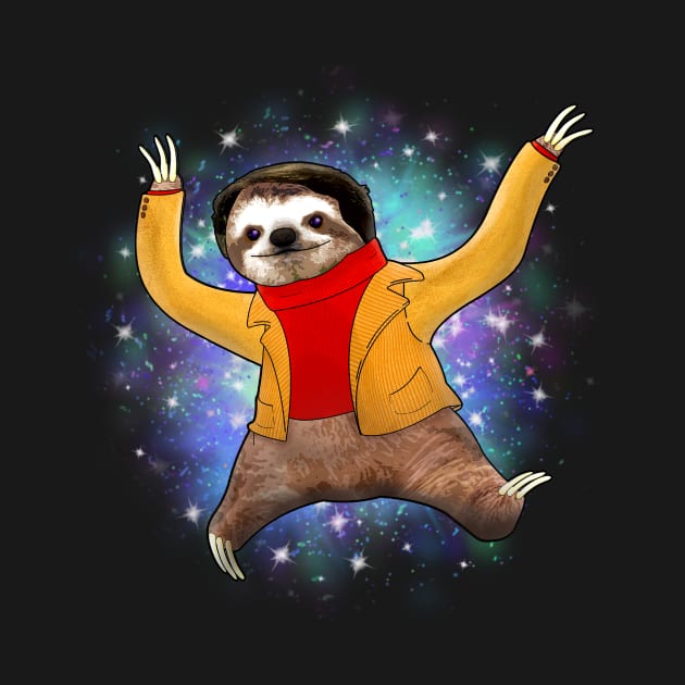 Carl Sagan Sloth by shaundoogan