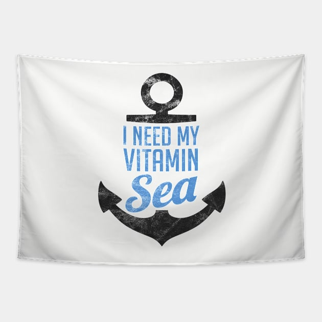 I Need My Vitamin Sea T-Shirt Vintage Texture Tapestry by guitar75