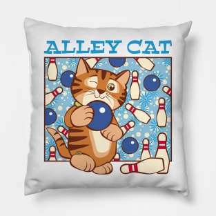 Bowling Alley Cat Pillow