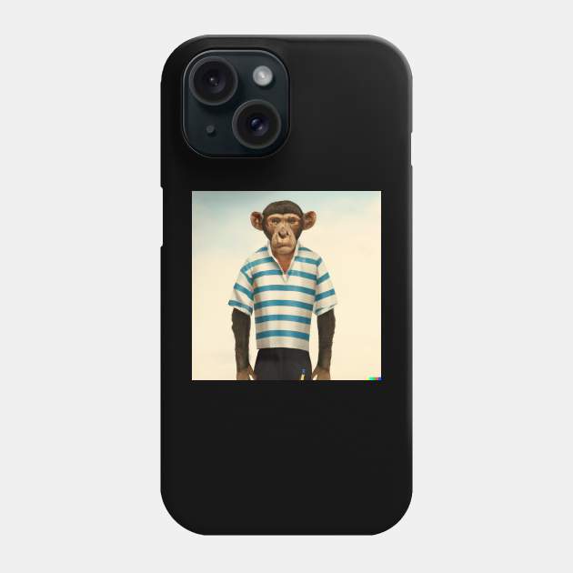 Monkey with Human Clothing Design Phone Case by Eternal Experience