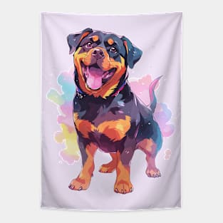 Cute rottweiler puppy Tapestry