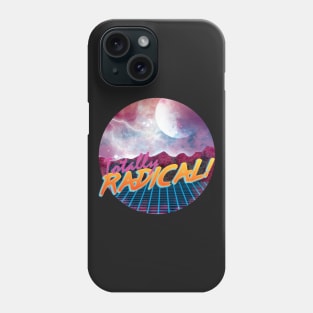 Totally Awesome 80's Retro Metal Space Rock Band Phone Case