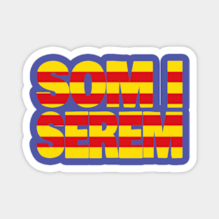 Catalonia Motto Flag Magnet