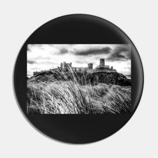 Bamburgh Castle, Northumberland, UK Black And White Pin