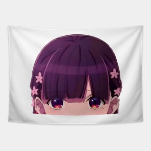 Saimori Miyo Peeker Tapestry