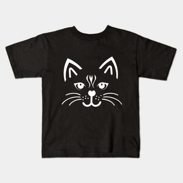 Cat T Shirt Women | Cute Face Ears Whiskers Lazy - Cat - Kids T-Shirt ...
