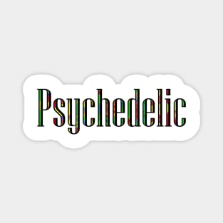 Psychedelic Outline Black Magnet