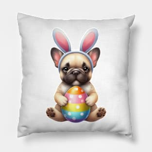 Easter French Bulldog Pillow