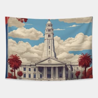 San Jose California United States of America Tourism Vintage Travel Tapestry