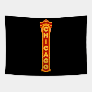 Chicago Theater Sign Tapestry