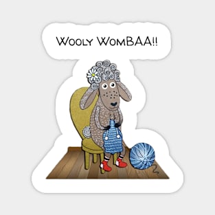 Wooly WomBAA!! Magnet