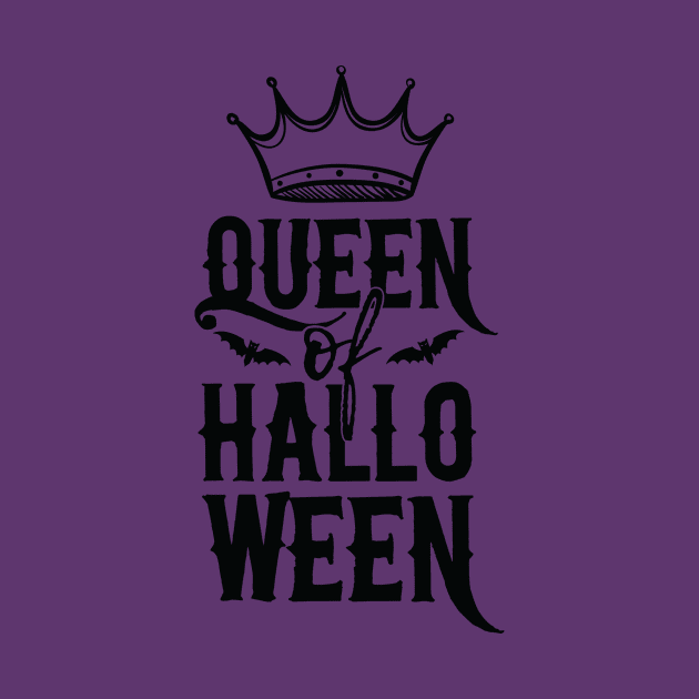 Queen of Halloween - Halloween Royalty - Halloween Shirt by BKFMerch