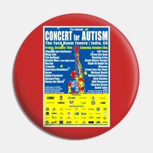 2018 11th Annual Concert for Autism Pin