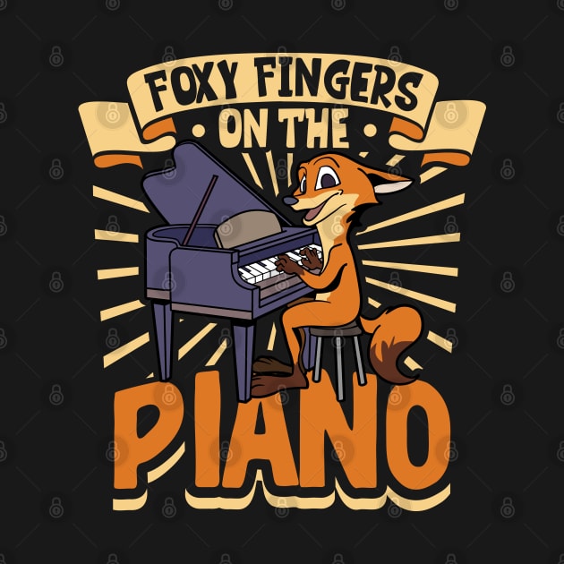 Fox at the piano by Modern Medieval Design