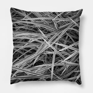 Silver needles pattern - Abstract photography Pillow