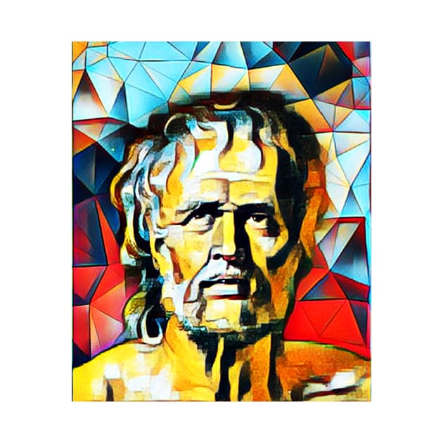 Lucius Annaeus Seneca Abstract Portrait | Lucius Annaeus Seneca Artwork 2 by JustLit